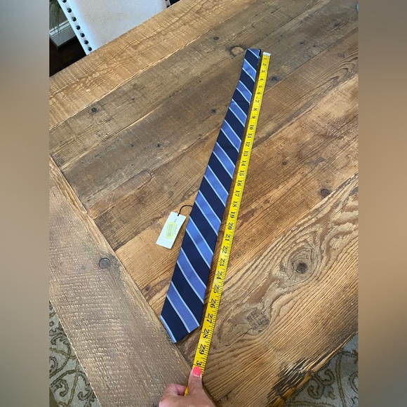 Crosby & Howard Mens Neck Tie, Navy/Royal Blues, NWT - Picture 3 of 6